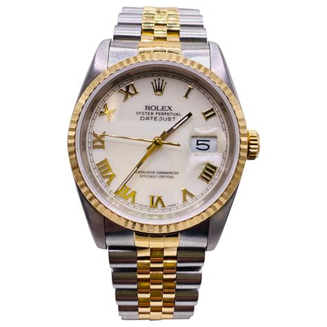 rolex oyster perpetual two tone gold and silver|unisex Rolex Oyster Perpetual.